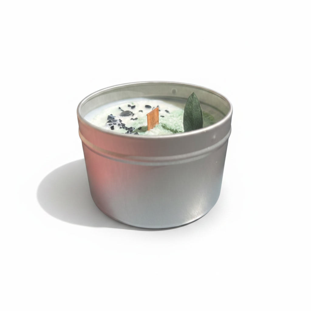 Bougie Quartz TERRE - packshot depuis photo originale