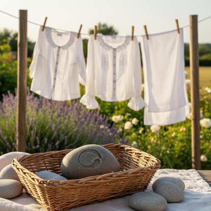 Galet ménager linge à l'ancienne