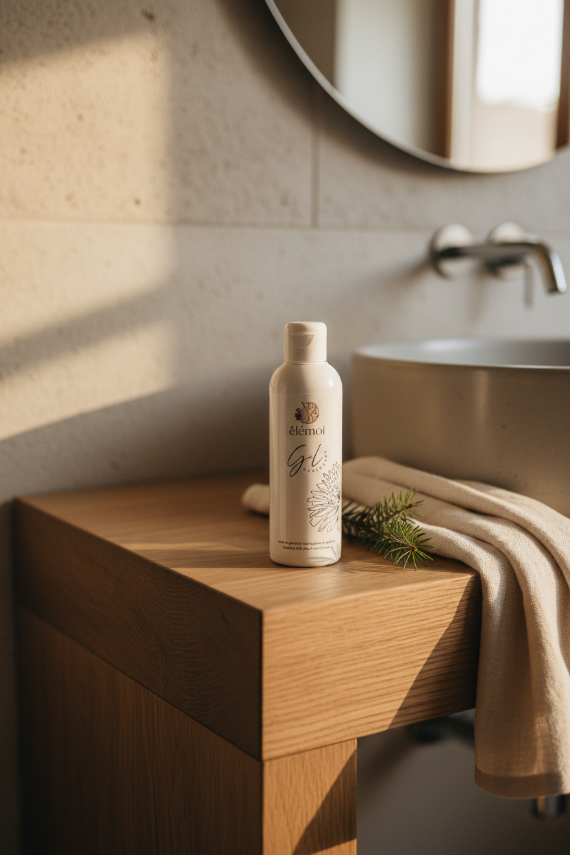 Gel Nettoyant - Salle de Bains Bois Chaleureuse