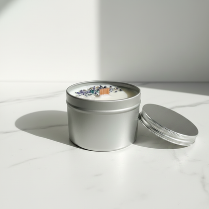 Bougie rituelle Quartz Clair AIR - vue packshot sur marbre blanc