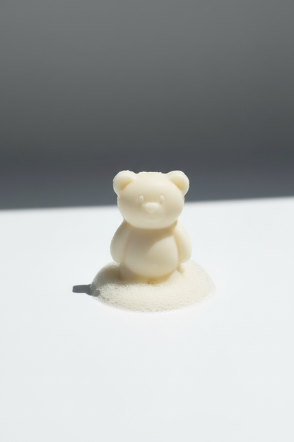 Ourson savon bébé avec mousse