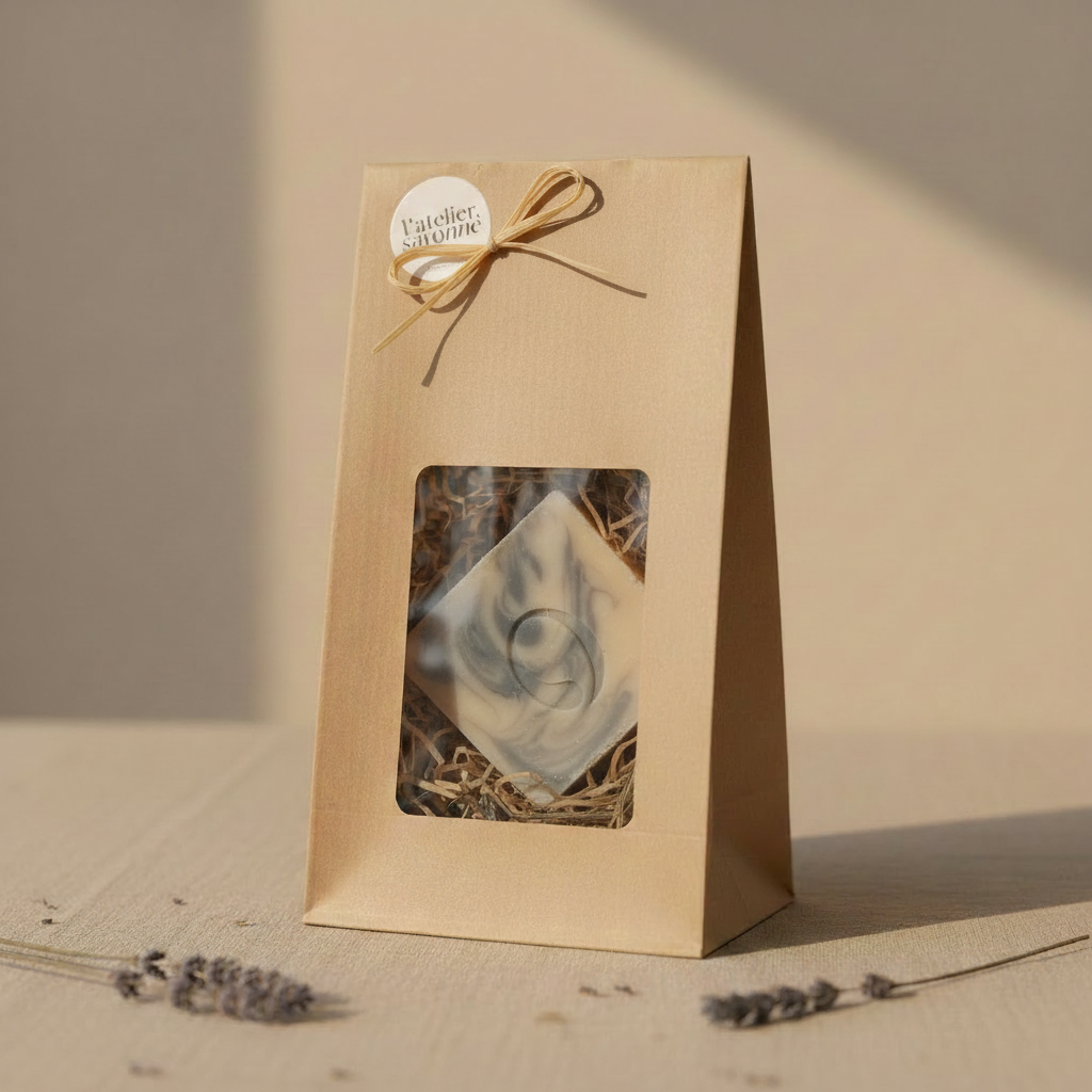 Savon Air dans la pochette kraft