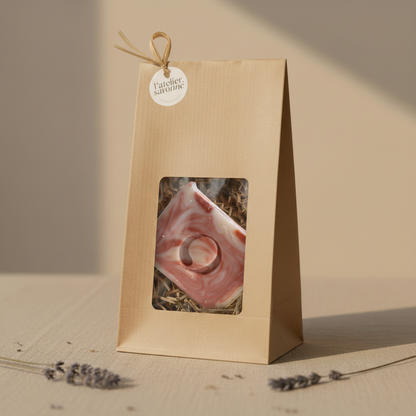 Savon Feu dans la pochette kraft