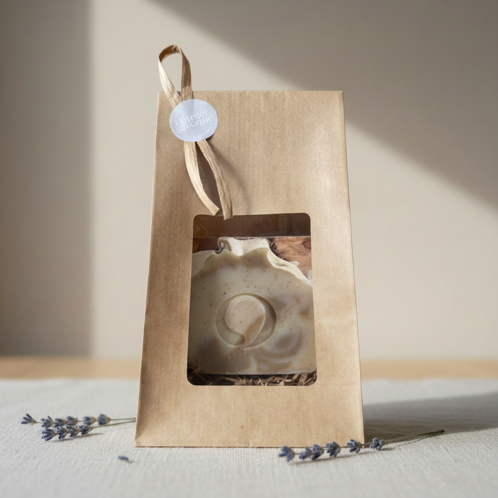 Savon Terre dans la pochette - sans ruban